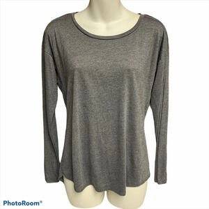 Como vintage gray long sleeve shirt size S